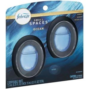 imageFebreze Bathroom Air Freshener OdorFighting Plug In Alternative Air Fresheners for Home and Bathroom and Kitchen Closet Air Fresheners Ocean Scent 4 Count025 Fl Oz Pack of 2