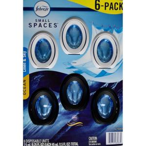 imageFebreze Bathroom Air Freshener OdorFighting Plug In Alternative Air Fresheners for Home and Bathroom and Kitchen Closet Air Fresheners Ocean Scent 4 Count025 Fl Oz Pack of 6