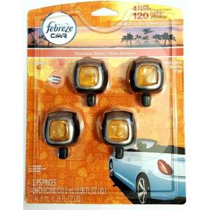 imageFebreze Car Ocean Scent Air Freshener Vent Clip 07 oz Car Vent Clip Pack of 4006 Fl Oz Pack of 4
