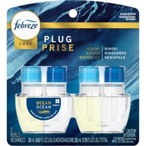imageFebreze PLUG Linen ampamp Sky Starter Kit ampamp 2 87 fl oz Refills2 Count Pack of 1