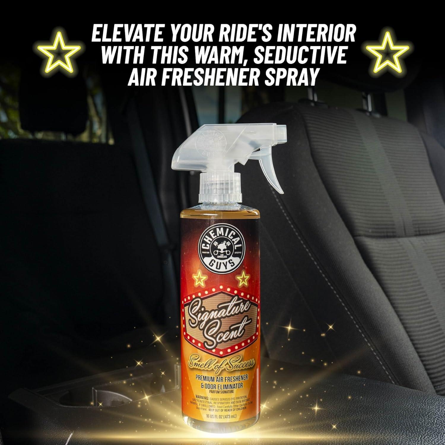 imageChemical Guys AIR06916 Signature Scent Premium Air Freshener and Odor Eliminator Smell of Success Great for Cars Trucks SUVs RVs Home Office ampamp More 16 fl oz16 Fl Oz Pack of 2