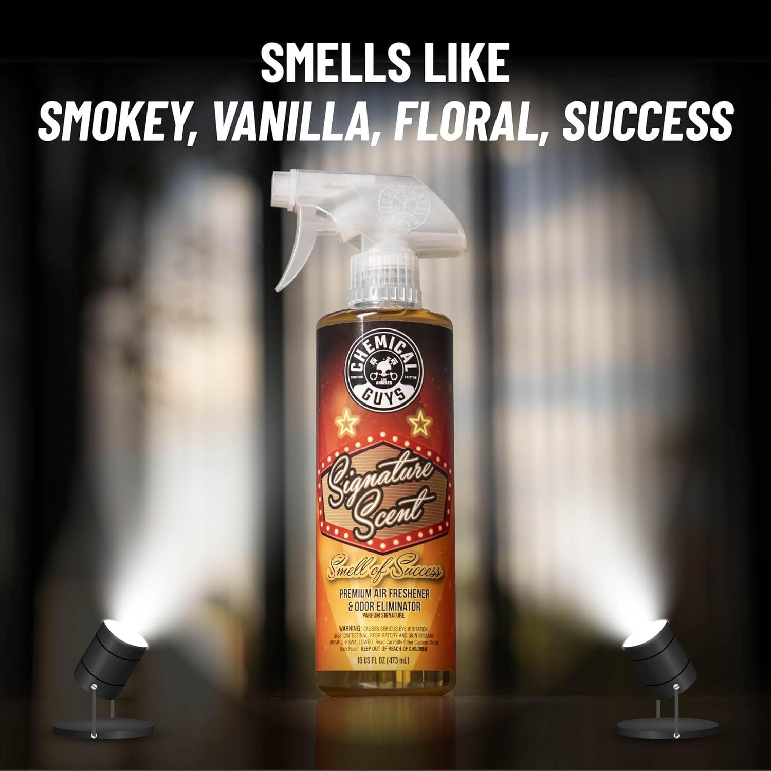 imageChemical Guys AIR06916 Signature Scent Premium Air Freshener and Odor Eliminator Smell of Success Great for Cars Trucks SUVs RVs Home Office ampamp More 16 fl oz16 Fl Oz Pack of 2