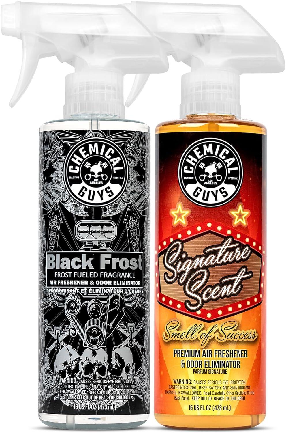 imageChemical Guys AIR06916 Signature Scent Premium Air Freshener and Odor Eliminator Smell of Success Great for Cars Trucks SUVs RVs Home Office ampamp More 16 fl oz16 Fl Oz Pack of 2