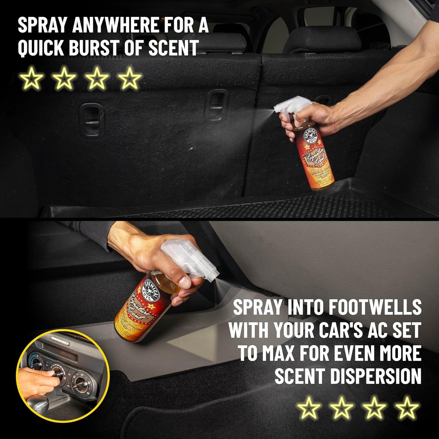 imageChemical Guys AIR06916 Signature Scent Premium Air Freshener and Odor Eliminator Smell of Success Great for Cars Trucks SUVs RVs Home Office ampamp More 16 fl oz16 Fl Oz Pack of 2
