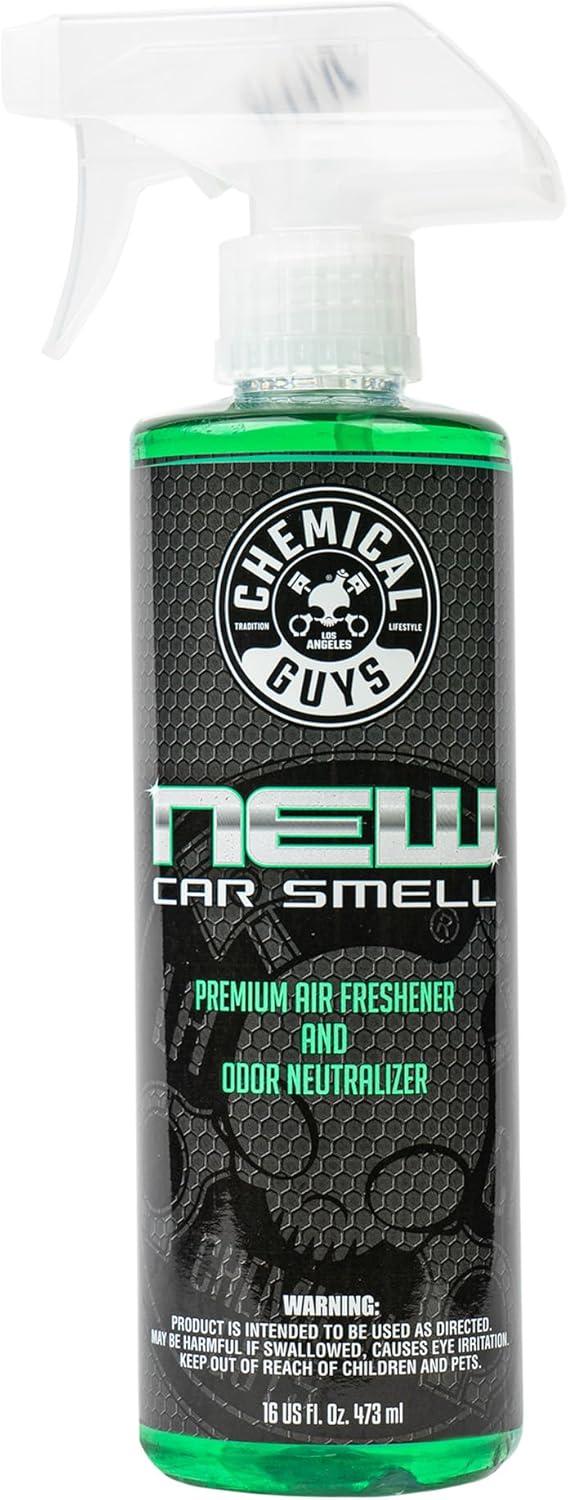 imageChemical Guys AIR10132 New Car Smell Premium Air Freshener and Odor Eliminator LongLasting Scent Great for Cars Trucks SUVs RVs ampamp More Extra Large 32 fl oz16 Fl Oz Pack of 1