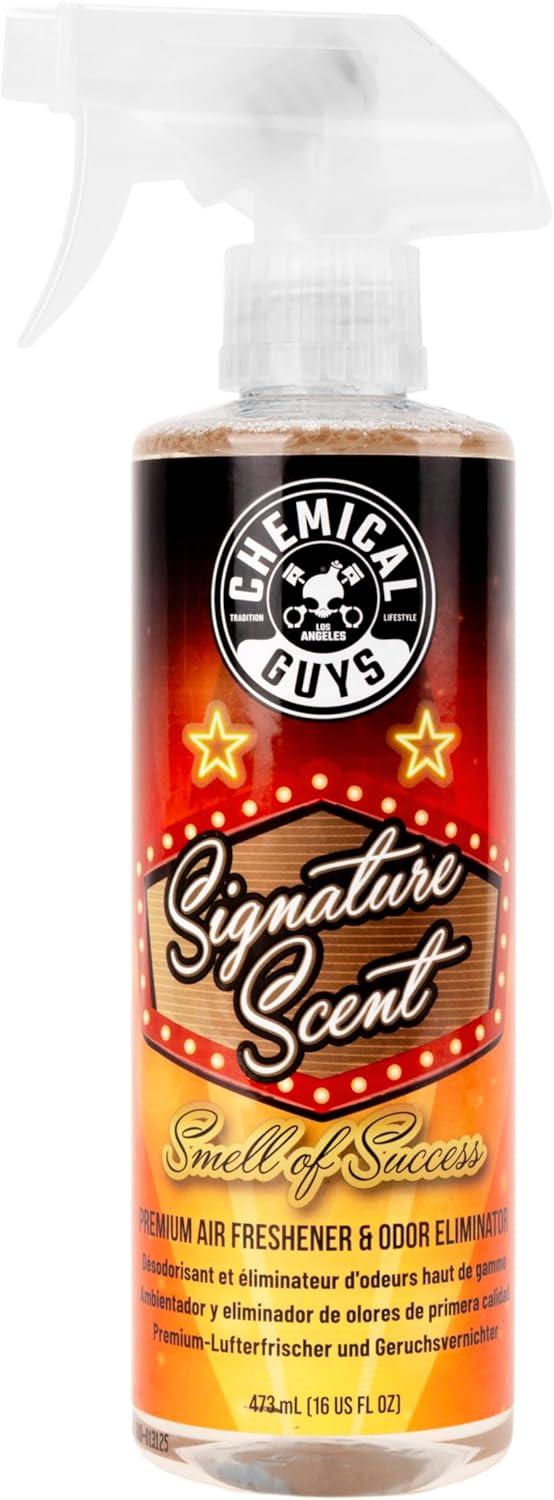 imageChemical Guys AIR10132 New Car Smell Premium Air Freshener and Odor Eliminator LongLasting Scent Great for Cars Trucks SUVs RVs ampamp More Extra Large 32 fl oz1 Count Pack of 1