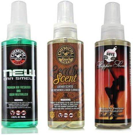 imageChemical Guys AIR10132 New Car Smell Premium Air Freshener and Odor Eliminator LongLasting Scent Great for Cars Trucks SUVs RVs ampamp More Extra Large 32 fl oz12 Fl Oz Pack of 1