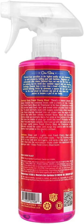 imageChemical Guys AIR10132 New Car Smell Premium Air Freshener and Odor Eliminator LongLasting Scent Great for Cars Trucks SUVs RVs ampamp More Extra Large 32 fl oz1 Count Pack of 1