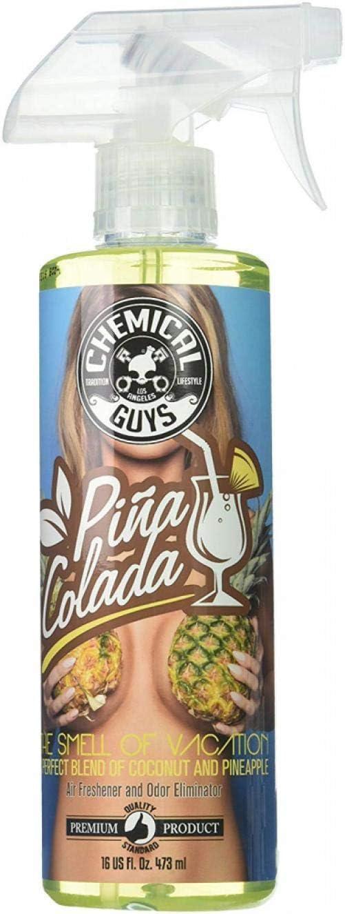 imageChemical Guys AIR23304 Fresh Glazed Doughnut Scent Premium Air Freshener and Odor Eliminator Great for Cars Trucks SUVs RVs Home Office Dorm Room ampamp More 4 fl oz16 Fl Oz Pack of 1