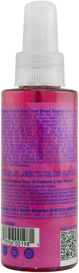 imageChemical Guys AIR23304 Fresh Glazed Doughnut Scent Premium Air Freshener and Odor Eliminator Great for Cars Trucks SUVs RVs Home Office Dorm Room ampamp More 4 fl oz1 Count Pack of 1