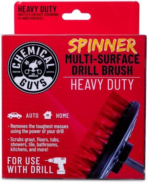 imageChemical Guys Acc201BrushMD Medium Duty Carpet Brush with Drill Attachment YellowHeavy Duty