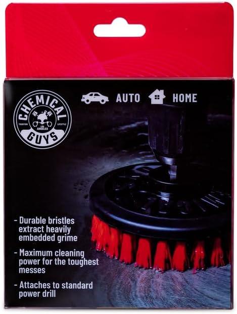 imageChemical Guys Acc201BrushMD Medium Duty Carpet Brush with Drill Attachment YellowHeavy Duty
