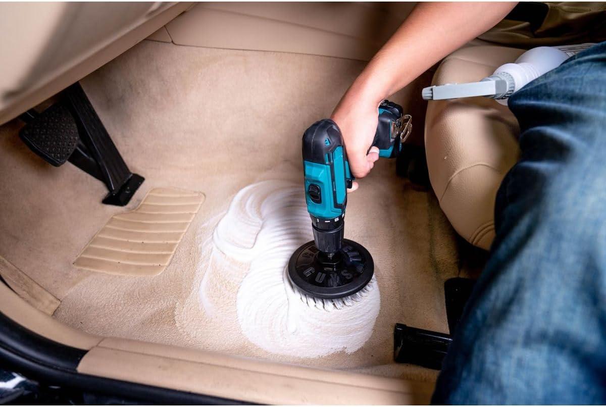 imageChemical Guys Acc201BrushMD Medium Duty Carpet Brush with Drill Attachment YellowLight Duty