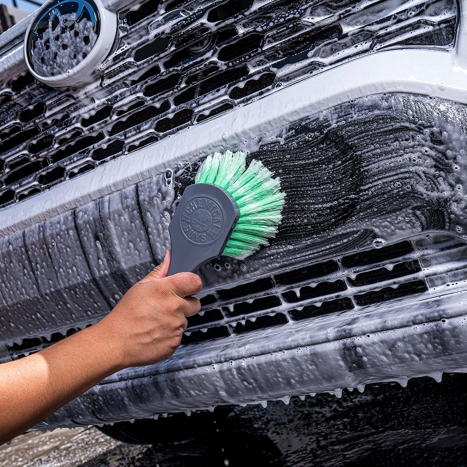 imageChemical Guys All Duty Brush Kit ACCG09 Wheel Works Brush  ACCG02 Nice ampamp Stiff Heavy Duty Carpet ampamp Interior Brush  ACCG05 Big Blue Stiffy Heavy Duty Brush  ACCG08 Wheelie Exterior Surface Brush