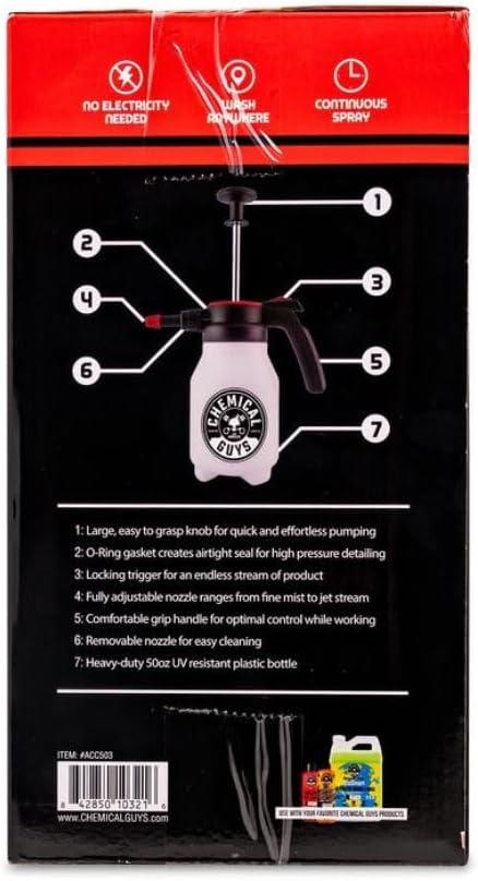 imageChemical Guys HOL401 Eco Friendly Drought Buster Waterless Car Wash ampamp Wax Kit 8 ItemsMr Sprayer