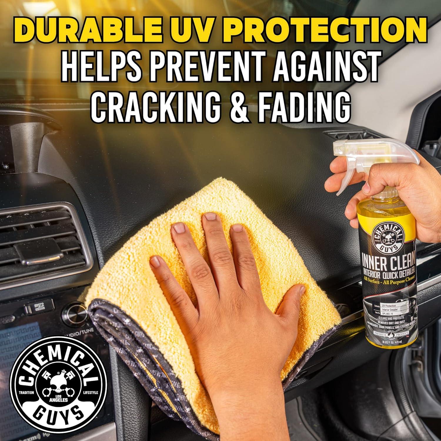 imageChemical Guys PMWSPI66350 InnerClean Interior Quick Detailer ampamp Protectant Wipes Mega 50 Pack Safe for Cars Trucks SUVs Jeeps Motorcycles RVs ampamp More 50 Ct128 oz