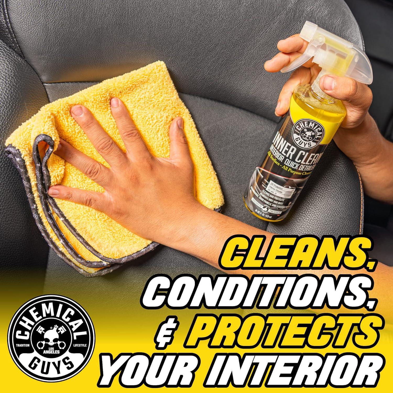 imageChemical Guys PMWSPI66350 InnerClean Interior Quick Detailer ampamp Protectant Wipes Mega 50 Pack Safe for Cars Trucks SUVs Jeeps Motorcycles RVs ampamp More 50 Ct128 oz