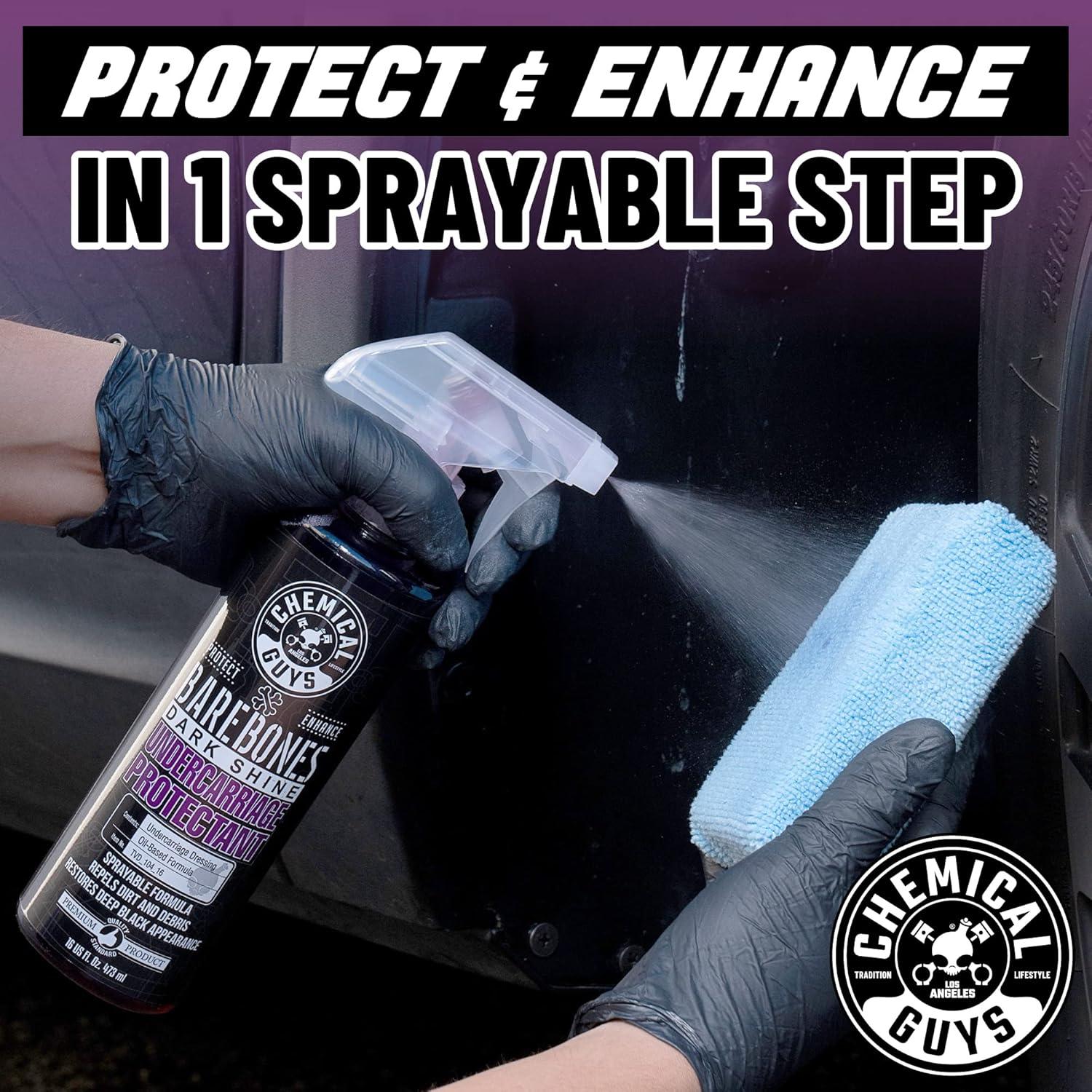 imageChemical Guys TVD1041602 Bare Bones Premium Dark Shine Spray for Undercarriage Tires and Trim Safe for Cars Trucks Motorcycles RVs ampamp More16 fl oz 2 Pack16 Fl Oz Pack of 1