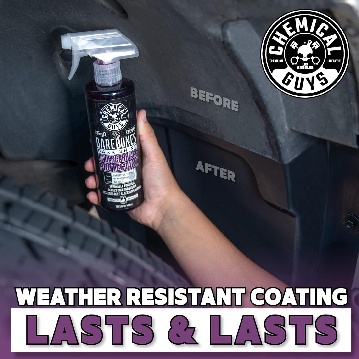 imageChemical Guys TVD1041602 Bare Bones Premium Dark Shine Spray for Undercarriage Tires and Trim Safe for Cars Trucks Motorcycles RVs ampamp More16 fl oz 2 Pack16 Fl Oz Pack of 1