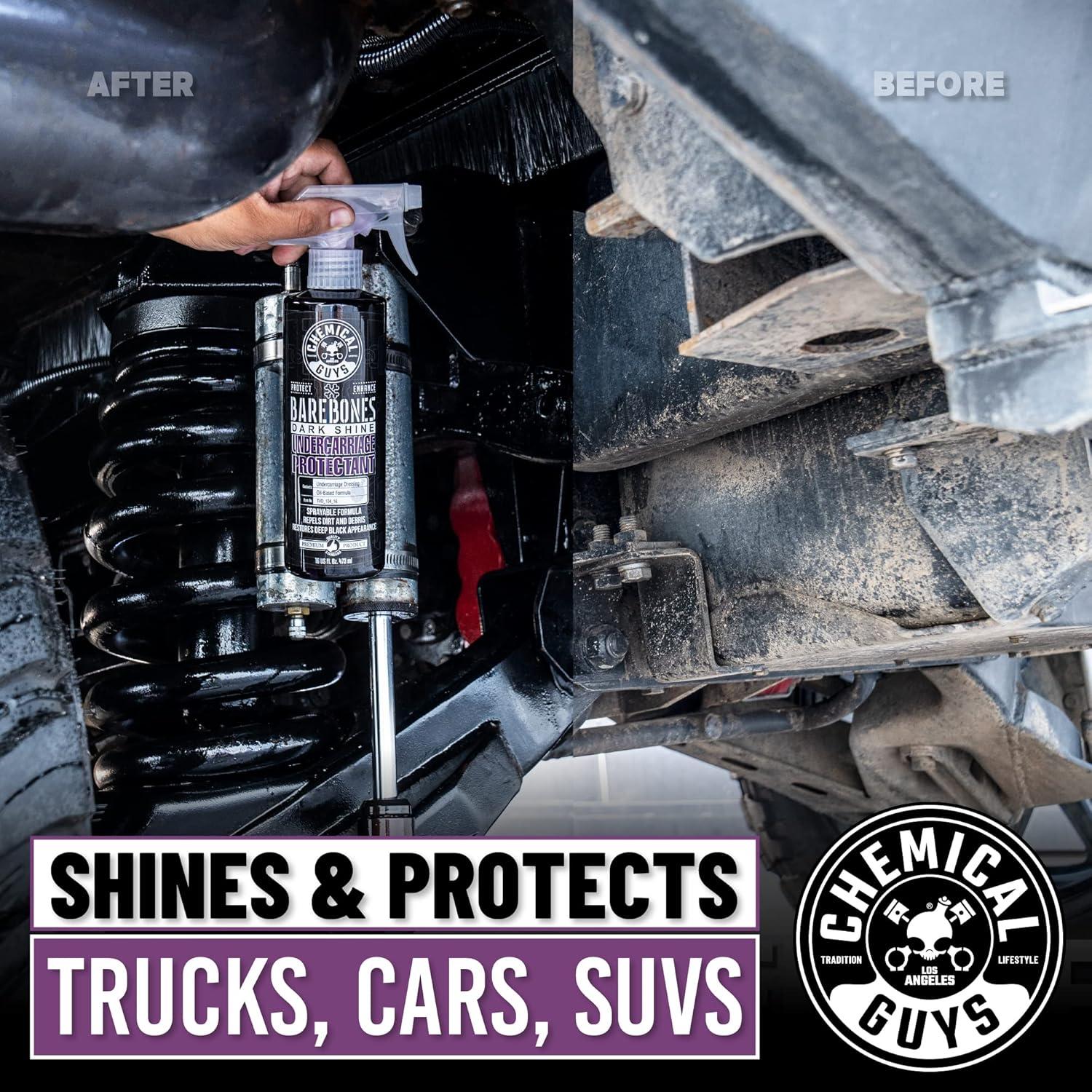 imageChemical Guys TVD1041602 Bare Bones Premium Dark Shine Spray for Undercarriage Tires and Trim Safe for Cars Trucks Motorcycles RVs ampamp More16 fl oz 2 Pack16 Fl Oz Pack of 1