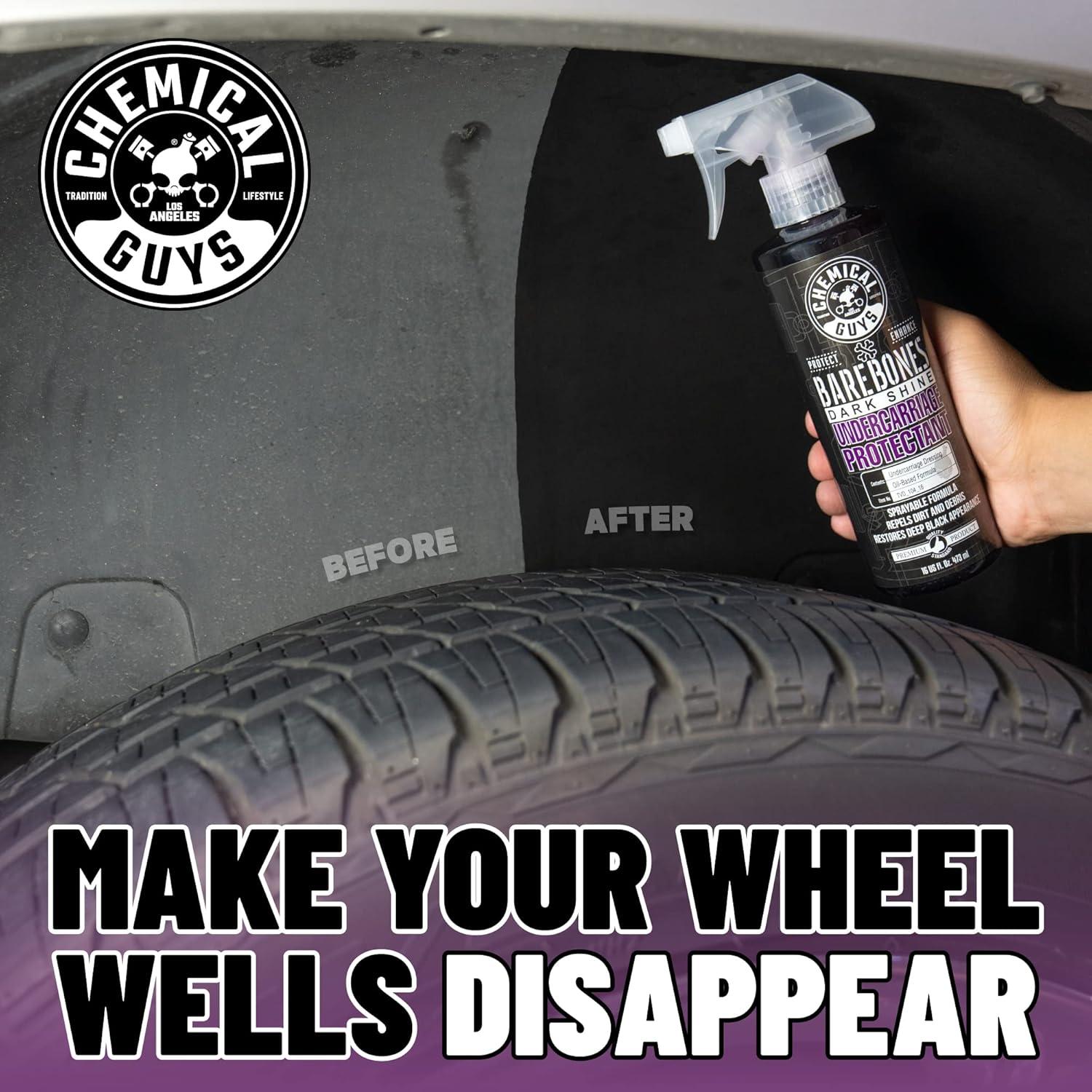 imageChemical Guys TVD1041602 Bare Bones Premium Dark Shine Spray for Undercarriage Tires and Trim Safe for Cars Trucks Motorcycles RVs ampamp More16 fl oz 2 Pack32 Fl Oz Pack of 1