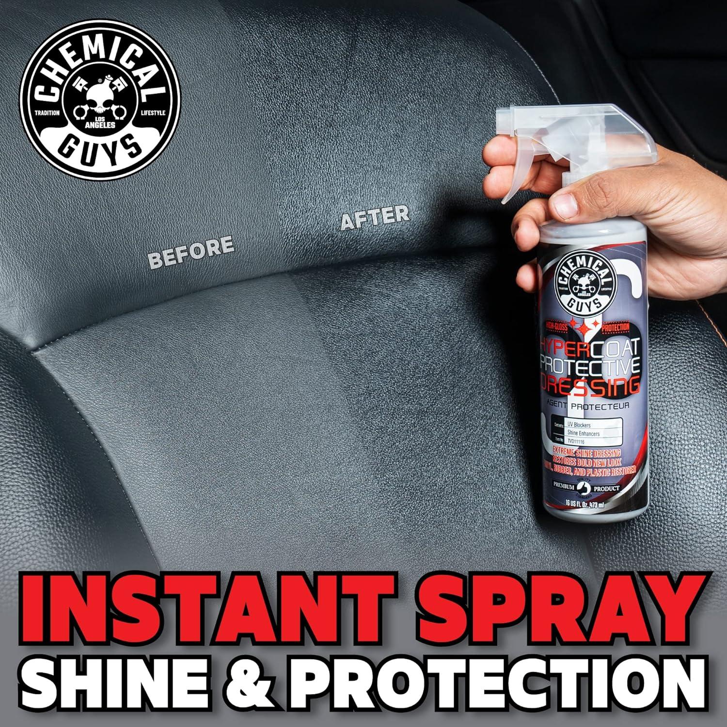 imageChemical Guys TVD11116 G6 HyperCoat High Gloss Coating Protectant Sprayable Dressing Works on Vinyl Rubber Plastic Tires and Trim Safe for Cars Trucks Motorcycles RVs ampamp More 16 fl oz128 Fl Oz Pack of 1