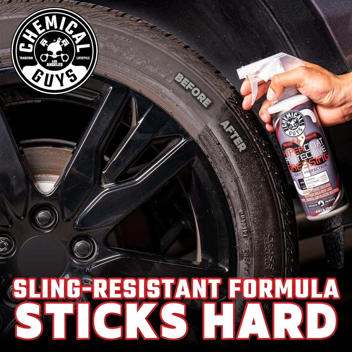 imageChemical Guys TVD11116 G6 HyperCoat High Gloss Coating Protectant Sprayable Dressing Works on Vinyl Rubber Plastic Tires and Trim Safe for Cars Trucks Motorcycles RVs ampamp More 16 fl oz128 Fl Oz Pack of 1