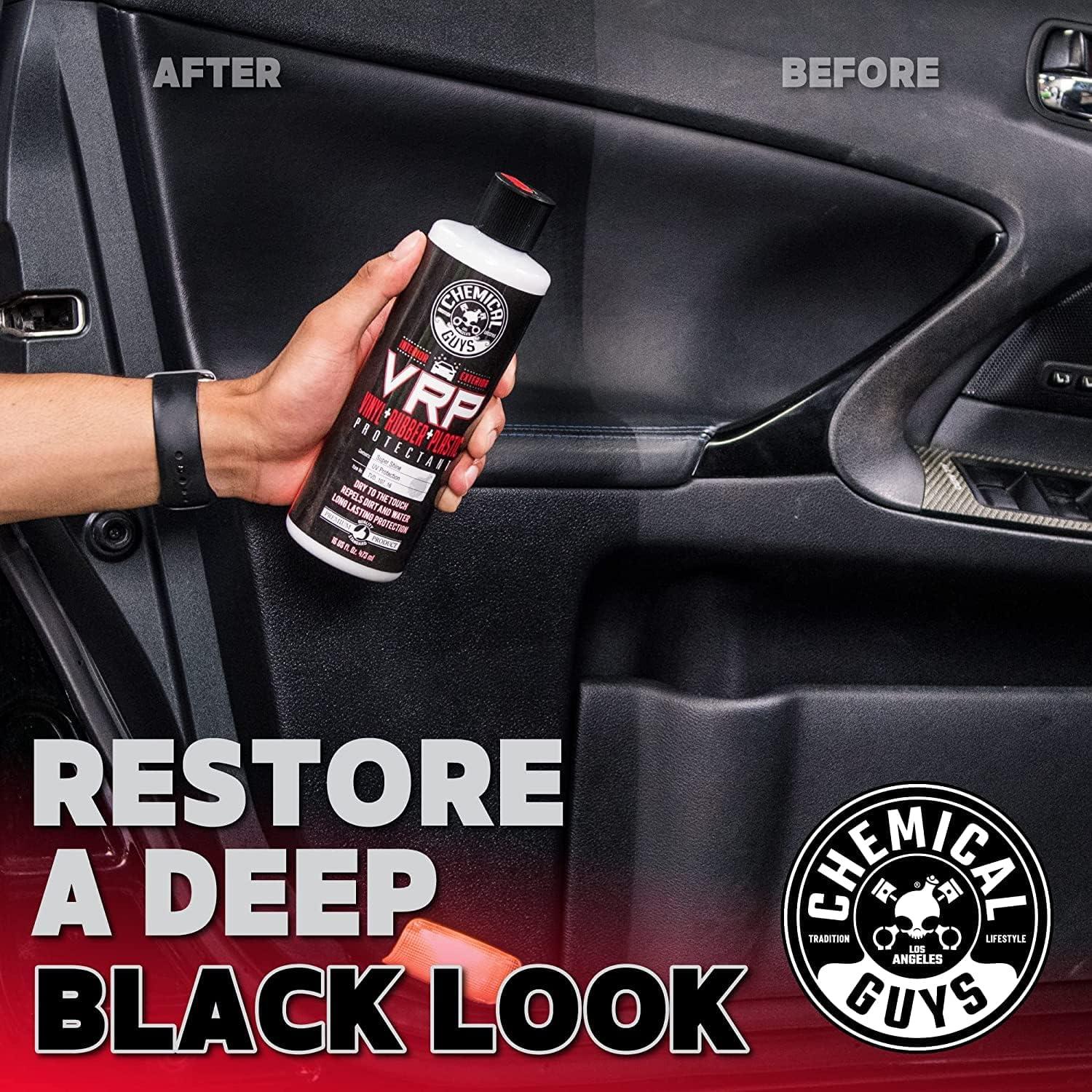 imageChemical Guys VRP Vinyl Rubber and Plastic NonGreasy DrytoTheTouch Long Lasting Super Shine Dressing for Tires Trim and More 16 fl oz 3 Pack16 Ounce Pack of 3