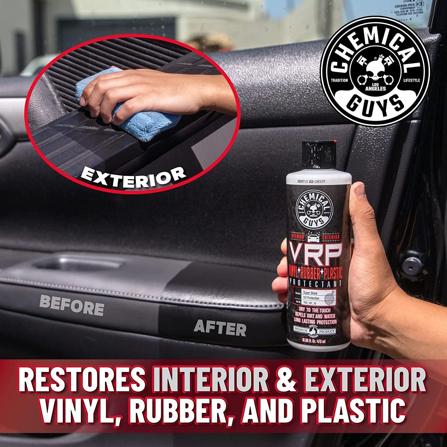 imageChemical Guys VRP Vinyl Rubber and Plastic NonGreasy DrytoTheTouch Long Lasting Super Shine Dressing for Tires Trim and More 16 fl oz 3 Pack16 Ounce Pack of 3