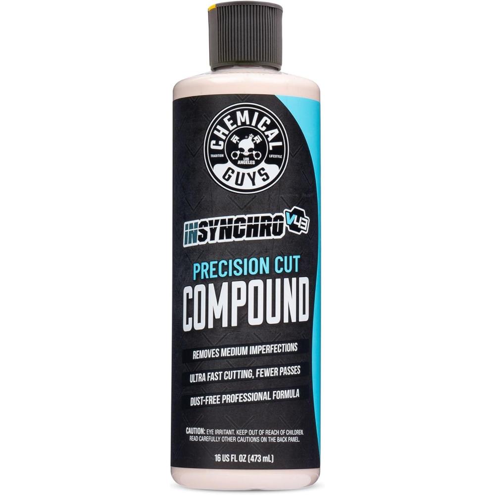 imageChemical Guys Insynchro V43 Precision Cut Compound Professional Formula Safe for Cars Trucks SUVs RVs ampamp More 16 Fl Oz  GAP11916