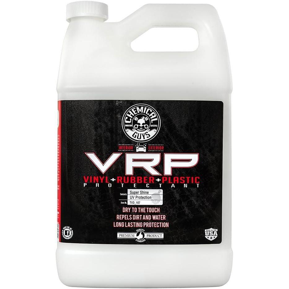 imageChemical Guys VRP Vinyl Rubber and Plastic NonGreasy DrytoTheTouch Long Lasting Super Shine Dressing for Tires Trim and More 16 fl oz 3 Pack13352 Ounce Pack of 1