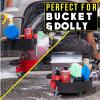 imageChemical Guys ACC621 Freeloader Bucket ampamp Dolly Organizer Black Keep Soap and Water in The Bucket and Your Supplies Organized Great for Washing Cars Trucks Motorcycles SUVs RVs ampamp MoreBlack