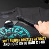 imageChemical Guys ACCS06 Professional Rubber Pet Hair Removal Brush Great for Cars Trucks SUVs RVs OnTheGo Home Furniture ampamp More Black