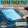 imageChemical Guys Woolly Mammoth Large Super Absorbent and Soft Microfiber Towels for Cars Gray 36 x 25 inches 2PackBlue