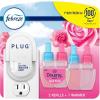 imageFebreze Plug In Air Freshener OdorFighting Scented Oil Starter Kit Air Fresheners for Home and Bathroom and Kitchen Long Lasting for Strong Odors Downy April Fresh Scent Warmer  2 Refill087 Fl Oz Pack of 2