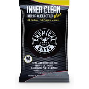 imageChemical Guys PMWSPI66350 InnerClean Interior Quick Detailer ampamp Protectant Wipes Mega 50 Pack Safe for Cars Trucks SUVs Jeeps Motorcycles RVs ampamp More 50 Ct50 Count Pack of 1