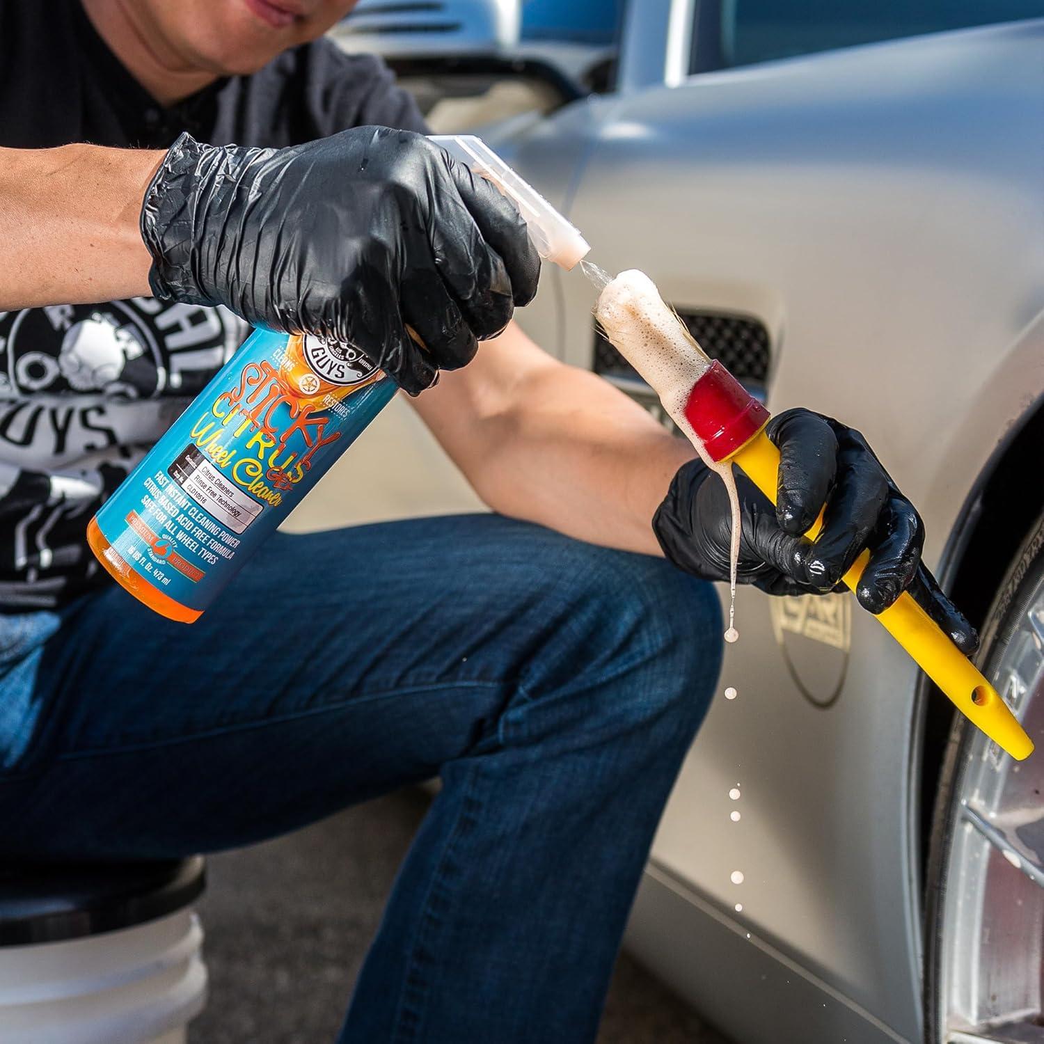 imageChemical Guys CLD105 Sticky Citrus Wheel Cleaner Gel Safe For All Wheel Types Works on Cars Trucks SUVs Motorcycles RVs ampamp More 128 fl oz 1 Gallon16 Fl Oz Pack of 1