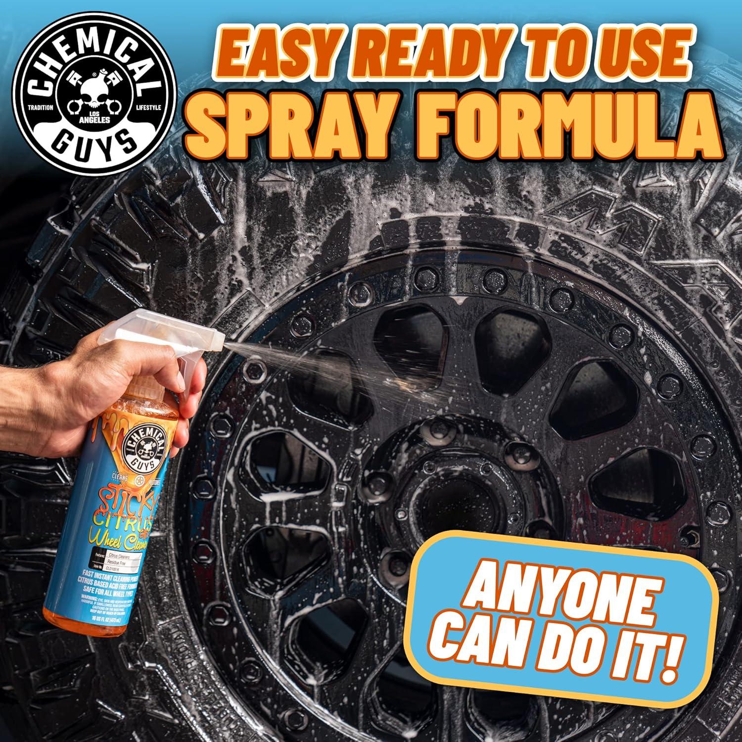 imageChemical Guys CLD105 Sticky Citrus Wheel Cleaner Gel Safe For All Wheel Types Works on Cars Trucks SUVs Motorcycles RVs ampamp More 128 fl oz 1 Gallon128 Fl Oz Pack of 1