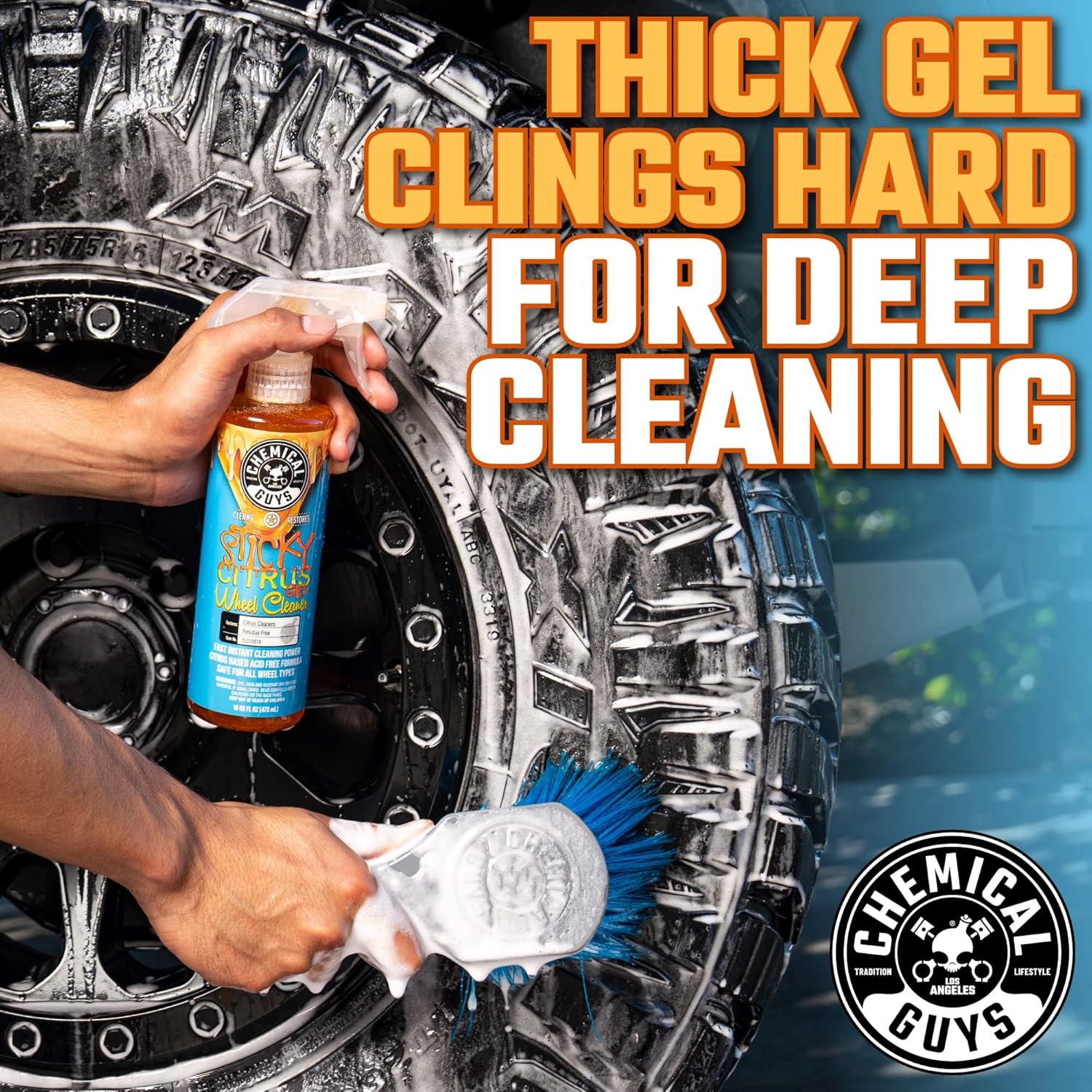 imageChemical Guys CLD105 Sticky Citrus Wheel Cleaner Gel Safe For All Wheel Types Works on Cars Trucks SUVs Motorcycles RVs ampamp More 128 fl oz 1 Gallon128 Fl Oz Pack of 1