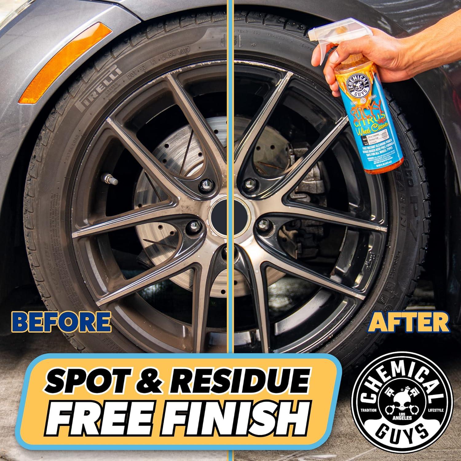imageChemical Guys CLD105 Sticky Citrus Wheel Cleaner Gel Safe For All Wheel Types Works on Cars Trucks SUVs Motorcycles RVs ampamp More 128 fl oz 1 Gallon16 Fl Oz Pack of 2