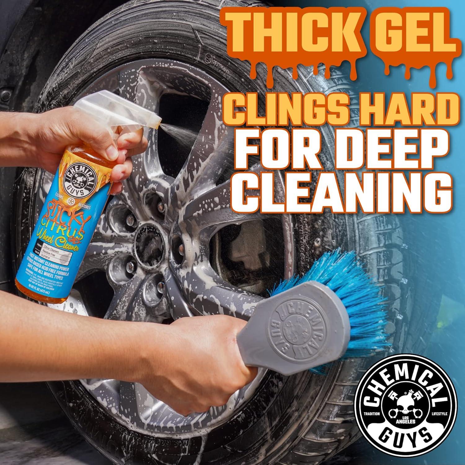 imageChemical Guys CLD105 Sticky Citrus Wheel Cleaner Gel Safe For All Wheel Types Works on Cars Trucks SUVs Motorcycles RVs ampamp More 128 fl oz 1 Gallon16 Fl Oz Pack of 2