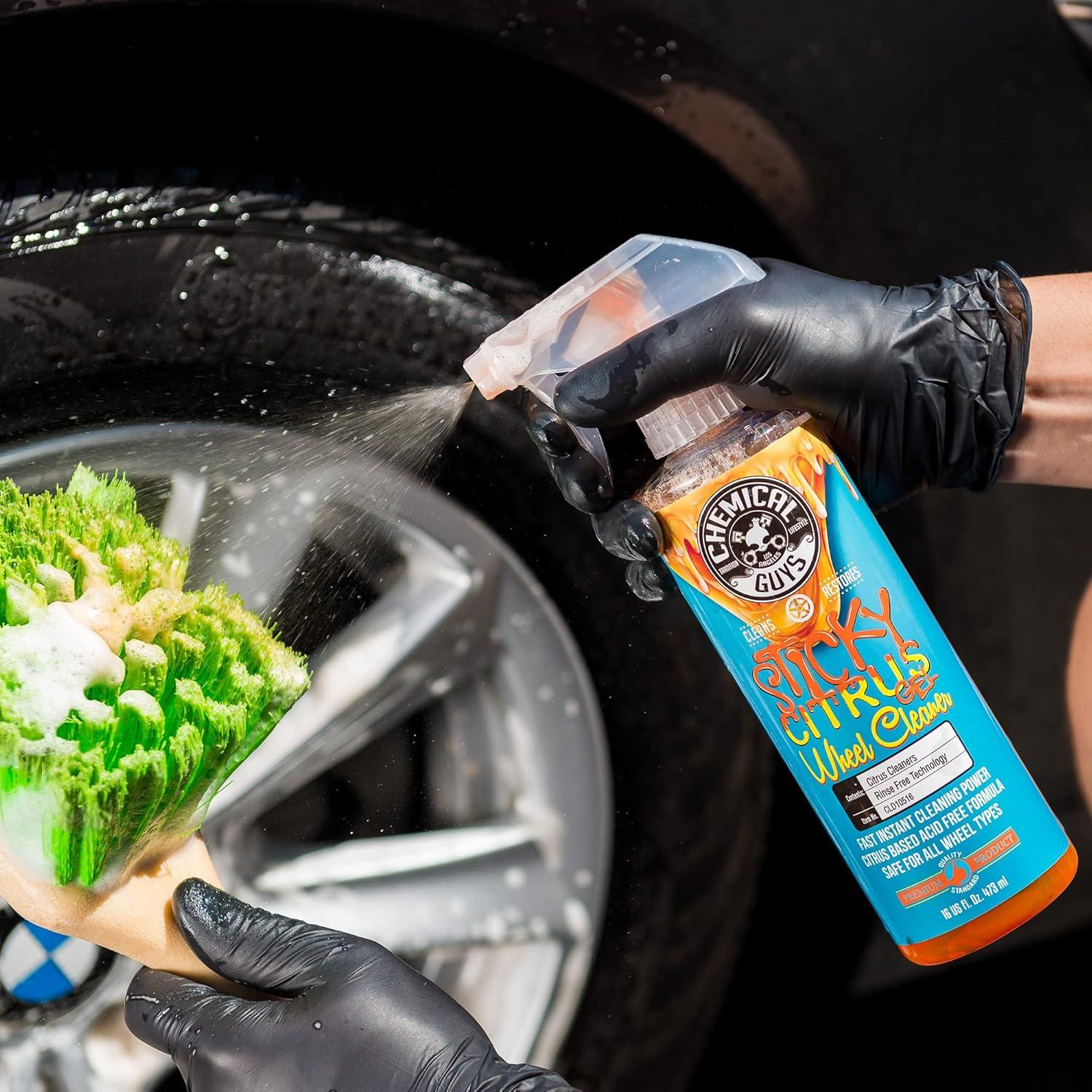 imageChemical Guys CLD105 Sticky Citrus Wheel Cleaner Gel Safe For All Wheel Types Works on Cars Trucks SUVs Motorcycles RVs ampamp More 128 fl oz 1 Gallon16 Fl Oz Pack of 1