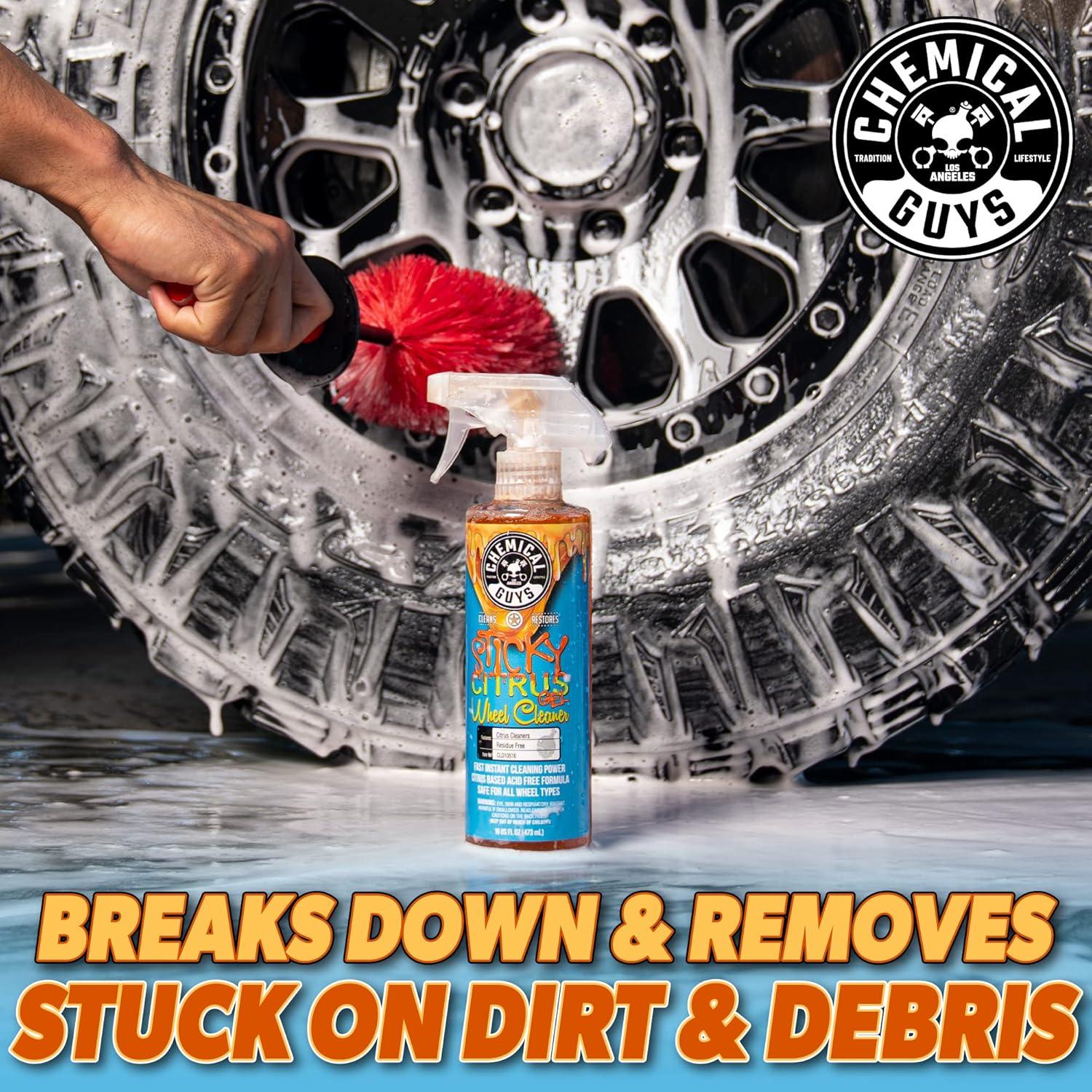 imageChemical Guys CLD105 Sticky Citrus Wheel Cleaner Gel Safe For All Wheel Types Works on Cars Trucks SUVs Motorcycles RVs ampamp More 128 fl oz 1 Gallon16 Fl Oz Pack of 2