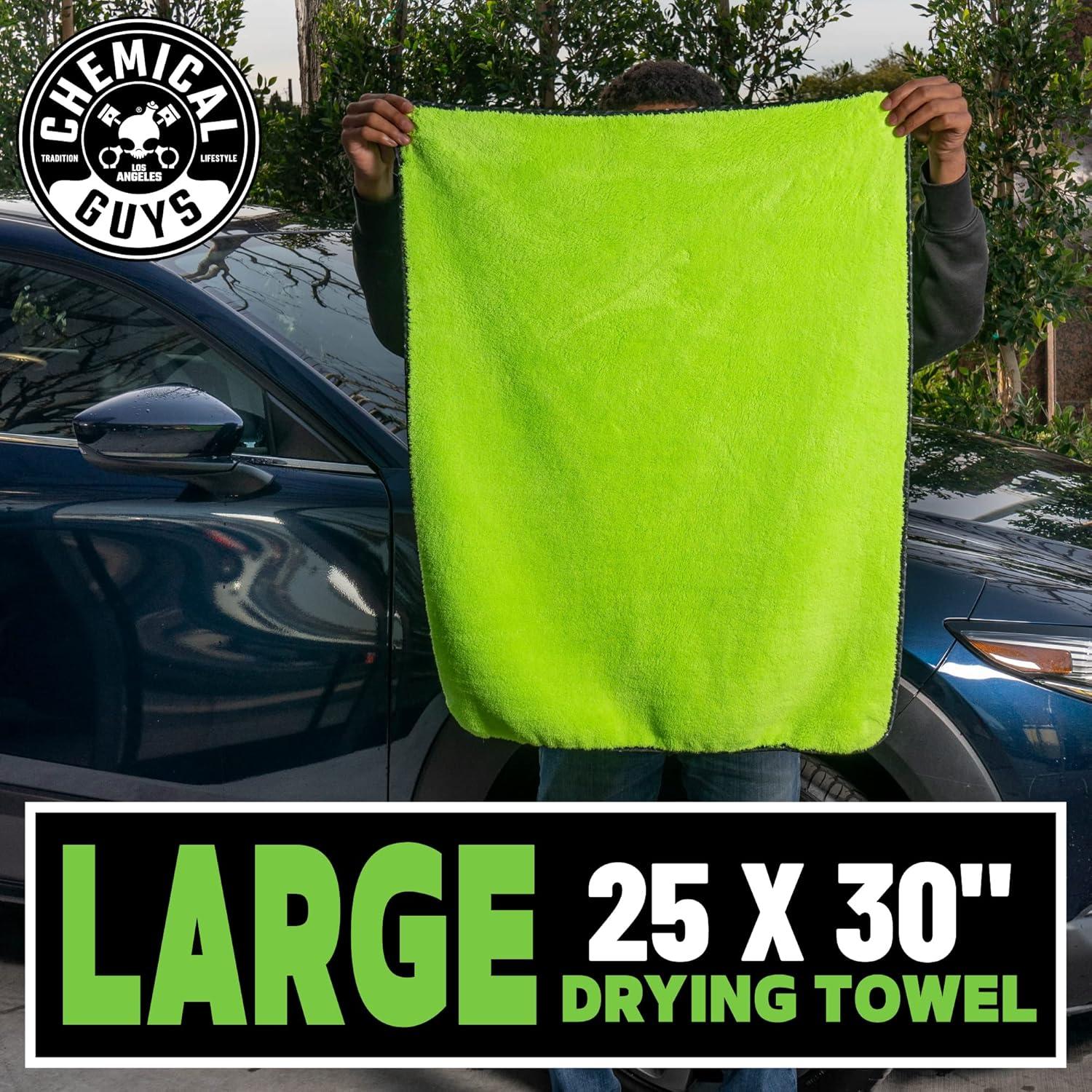 imageChemical Guys MIC1995 Woolly Mammoth Microfiber Dryer Towel 25quot x 36quot Gray16 Fl Oz Pack of 1