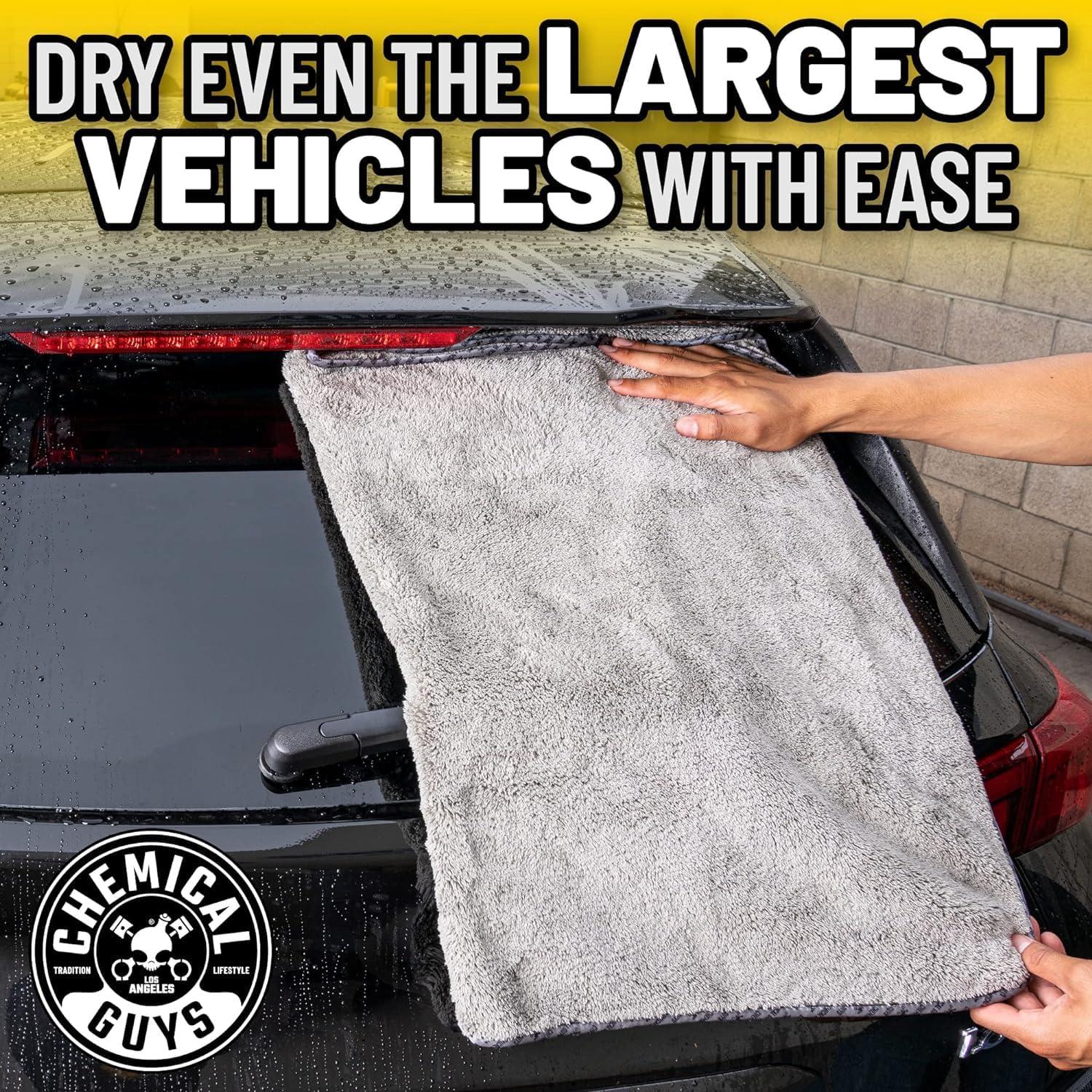 imageChemical Guys MIC1995 Woolly Mammoth Microfiber Dryer Towel 25quot x 36quot Gray25 Inch x 36 Inch