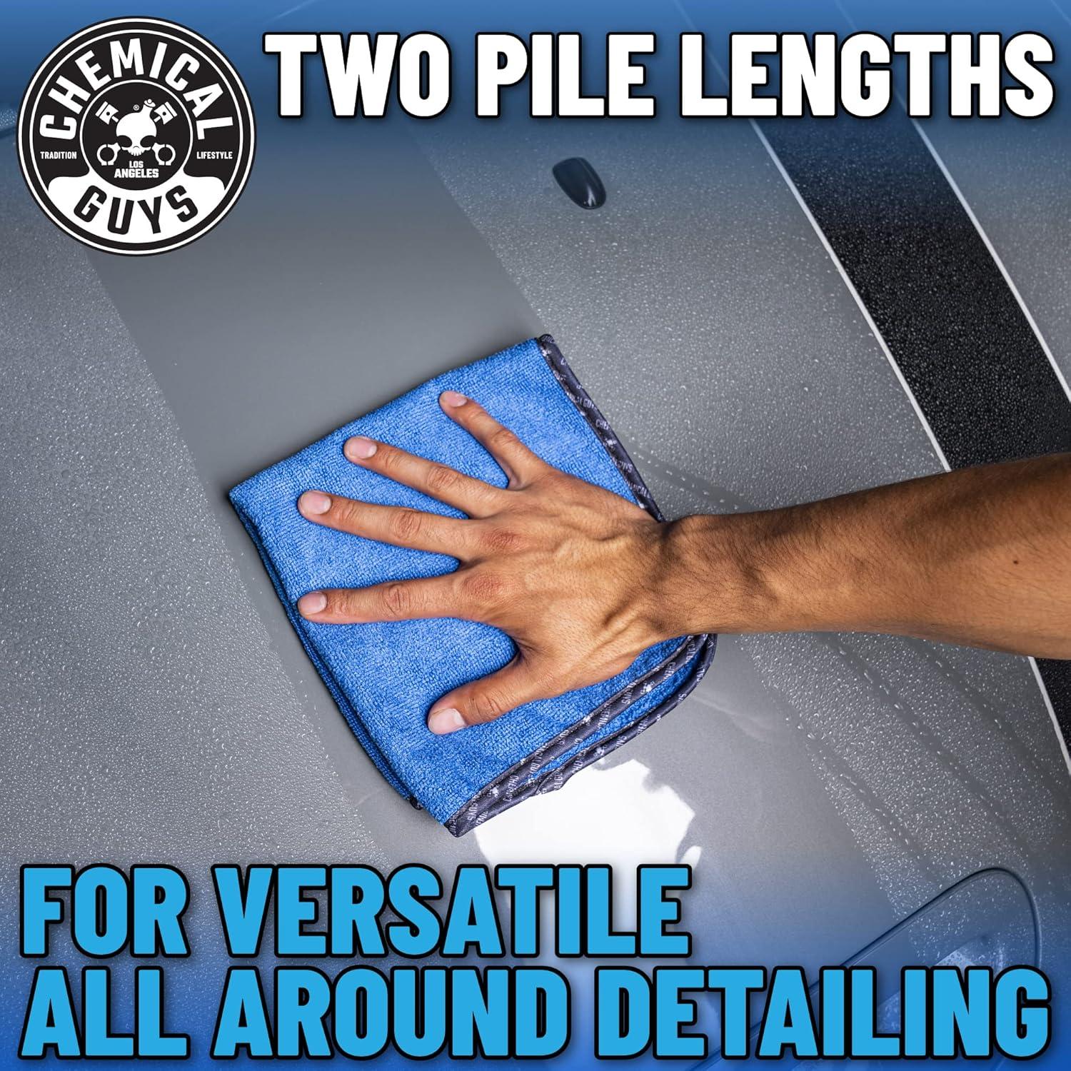 imageChemical Guys MIC50612 Professional Grade Premium Microfiber Towels Gold 16 Inch x 16 Inch Pack of 12  Safe for Car Wash Home Cleaning ampamp Pet Drying ClothsBlue