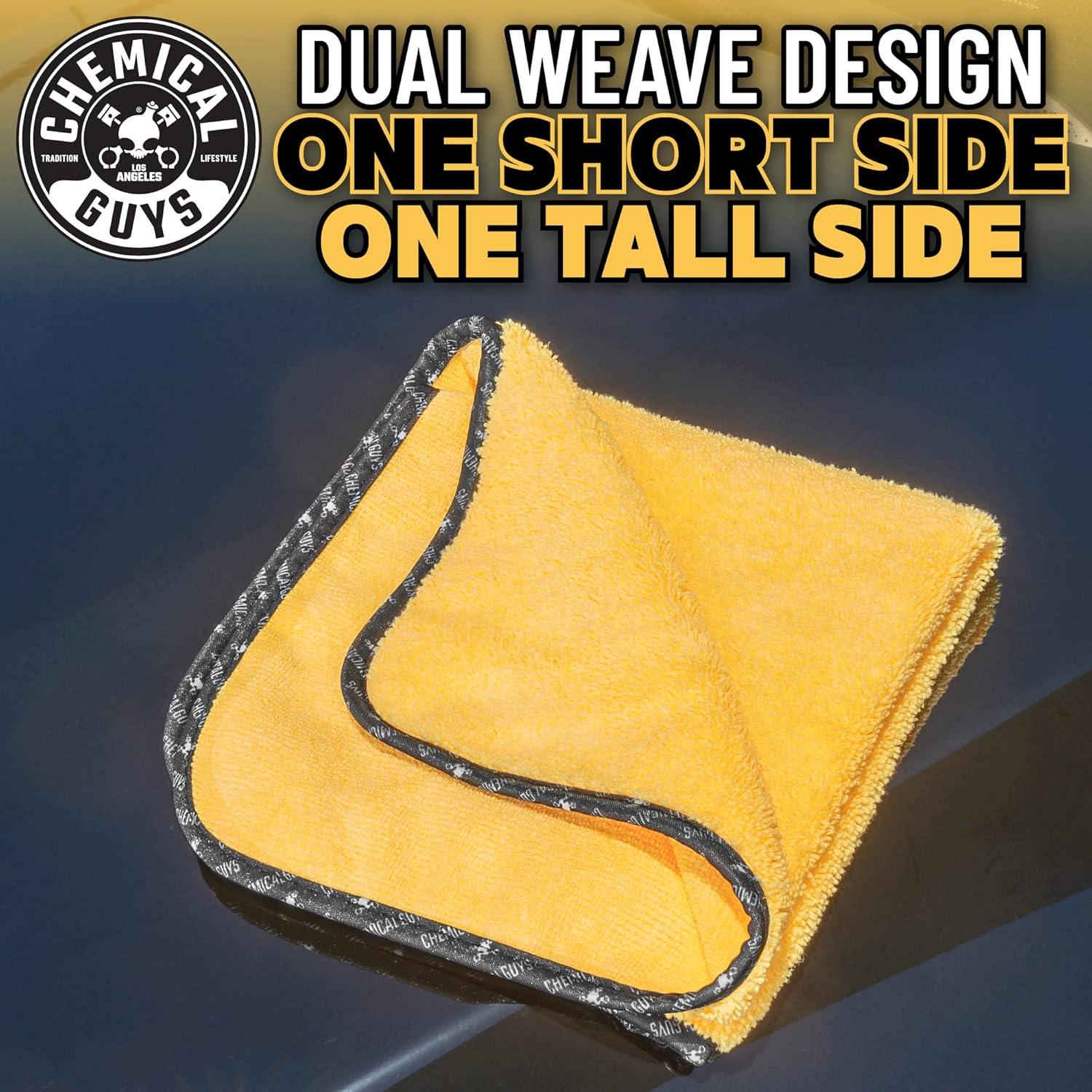 imageChemical Guys MIC50612 Professional Grade Premium Microfiber Towels Gold 16 Inch x 16 Inch Pack of 12  Safe for Car Wash Home Cleaning ampamp Pet Drying ClothsYellow