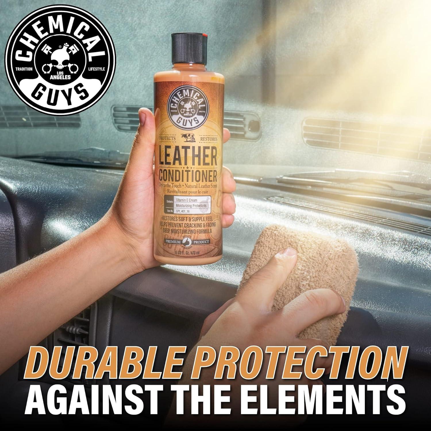 imageChemical Guys SPI10904 Leather Cleaner and Conditioner Complete Leather Care Kit for Use on Car Interiors Leather Apparel Furniture Shoes Boots Bags ampamp More 2  4 fl oz Bottles4 Fl Oz KIT