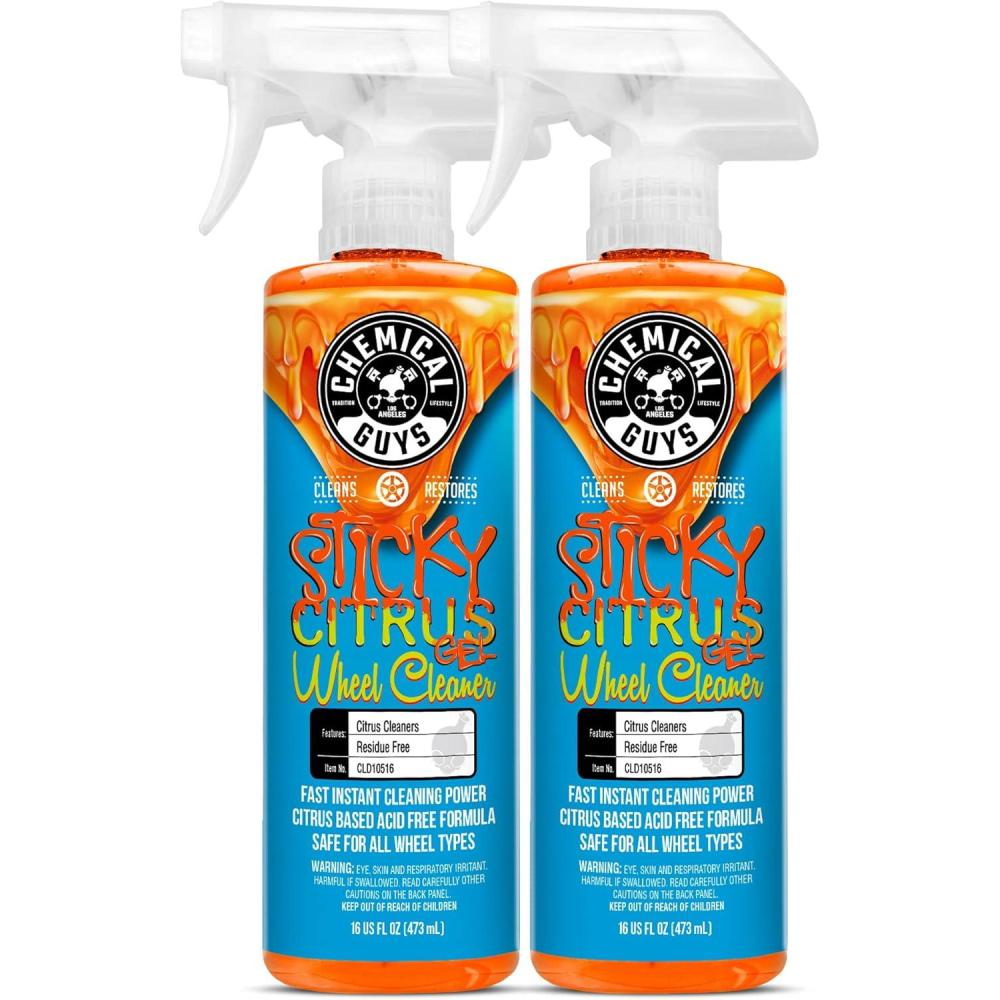 imageChemical Guys CLD105 Sticky Citrus Wheel Cleaner Gel Safe For All Wheel Types Works on Cars Trucks SUVs Motorcycles RVs ampamp More 128 fl oz 1 Gallon16 Fl Oz Pack of 2
