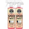 imageChemical Guys WAC20216 Speed Wipe Quick Detailer Safe for Cars Trucks SUVs Motorcycles RVs ampamp More 16 fl oz Cherry Scent16 Fl Oz Pack of 2